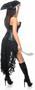 Top Drawer 4 PC Black Pirate Captain Costume
