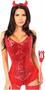 Top Drawer 4 PC Devilicious Premium Corset Costume