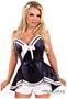 Top Drawer 4 PC Navy Sailor Corset Costume