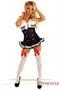 Top Drawer Navy Blue Pin-Up Underbust Corset