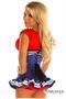 Top Drawer Royal Blue Pin-Up Underbust Corset