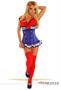 Top Drawer Royal Blue Pin-Up Underbust Corset