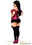 Top Drawer Fuchsia Steel Boned Molded Cup Sequin Corset