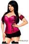 Top Drawer Fuchsia Steel Boned Molded Cup Sequin Corset
