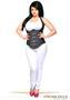 Top Drawer Denim Steel Boned Underbust Corset