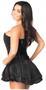 Top Drawer Black Glitter Steel Boned Corset Dress