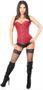 Top Drawer Wine Brocade Steel Boned Corset w/Clasp Closure