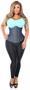 Top Drawer Denim Blue Steel Boned Underbust Corset w/Zipper