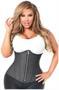Top Drawer Denim Black Steel Boned Underbust Corset w/Zipper