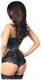 Top Drawer Faux Leather Steel Boned Underbust Corset