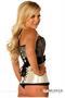 Top Drawer Ivory Lace and Bow Halter Steel Boned Corset