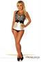 Top Drawer Ivory Lace and Bow Halter Steel Boned Corset
