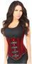 Top Drawer Steel Boned Red Velvet Underbust Corset w/Buckling