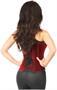 Top Drawer Steel Boned Red Velvet Underbust Corset w/Buckling