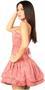 Top Drawer Mauve Lace Steel Boned Ruffle Corset Dress