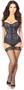 Top Drawer Sheer Navy Blue Lace Steel Boned Corset