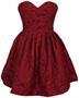 Top Drawer Steel Boned Wine Lace Empire Waist Corset Dress