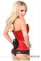 Top Drawer Red Satin Steel Boned Corset