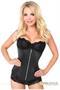 Top Drawer Black Satin Underbust Steel Boned Corset