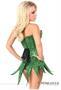 Top Drawer Green Sequin Steel Boned Corset Dress