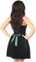 Top Drawer Steel Boned Green Velvet Empire Waist Corset Dress