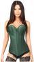 Top Drawer Dark Green Brocade Steel Boned Corset