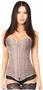 Top Drawer Gunmetal Brocade Steel Boned Corset