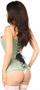 Top Drawer Sea Green Brocade Steel Boned Corset
