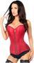 Top Drawer Wine Brocade Steel Boned Corset