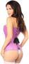 Top Drawer Orchid Brocade Steel Boned Corset