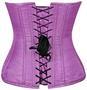 Top Drawer Orchid Brocade Steel Boned Corset