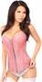 Top Drawer Dusty Rose Brocade Steel Boned Corset