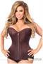 Top Drawer Brown Brocade Steel Boned Corset