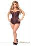 Top Drawer Brown Brocade Steel Boned Corset