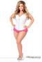 Top Drawer White Brocade Steel Boned Underbust Corset