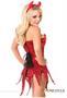Top Drawer Red Sequin Devil Corset Dress Costume