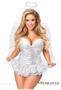 Top Drawer Premium Sequin Angel Corset Dress Costume