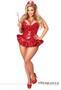 Top Drawer Premium Sequin Nurse Corset Dress Costume