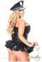 Top Drawer Premium Faux Leather Cop Corset Dress Costume