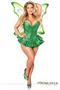 Top Drawer Premium Sequin Green Fairy Corset Dress Costume