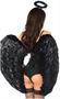 Top Drawer 4 PC Sequin Black Angel Corset Costume