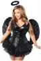 Top Drawer 4 PC Sequin Night Angel Corset Costume