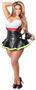Top Drawer 2 PC Flamin' Hot Firefighter Corset Costume