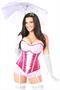Top Drawer 6 PC Sexy Pink Princess Corset Costume