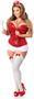 Top Drawer 4 PC Sexy Nurse Corset Costume