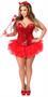 Top Drawer 4 PC Sexy Devil Corset Costume