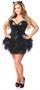 Top Drawer 3 PC Sequin Cat Corset Costume