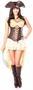 Top Drawer 4 PC Pirate Captain Costume