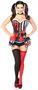 Top Drawer 3 PC Jokester Villian Corset Costume