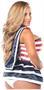 Top Drawer 4 PC Pin-Up Sailor Corset Costume